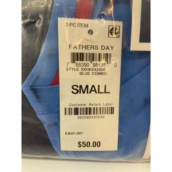 Club Room Men's Size Small Pajama Set Father's Day Best Dad Ever Short Slv NEW - Picture 3 of 4